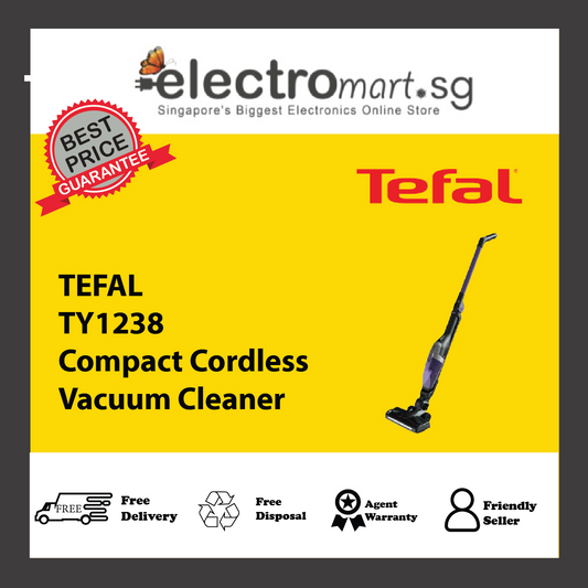 TEFAL TY1238 Compact Cordless Vacuum Cleaner