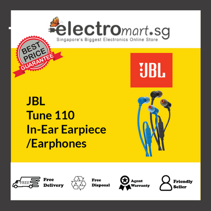 JBL Tune 110 In-Ear Earpiece/Earphones