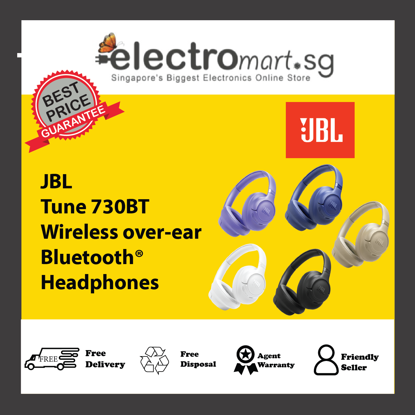 JBL Tune 730BT Wireless over-ear Bluetooth® Headphones