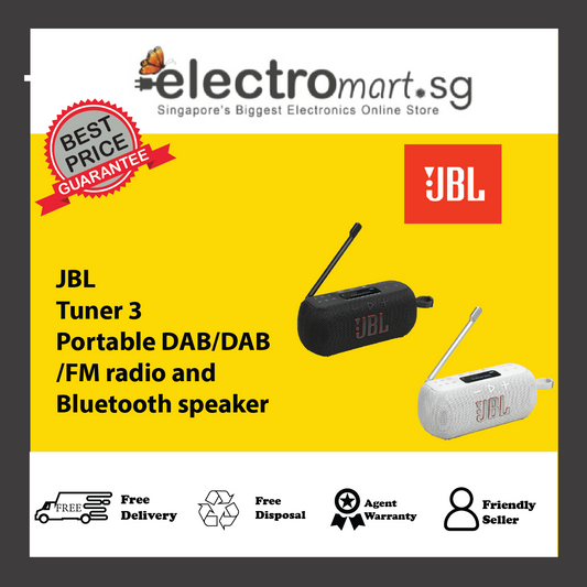 JBL Tuner 3 Portable DAB/DAB /FM radio and Bluetooth speaker