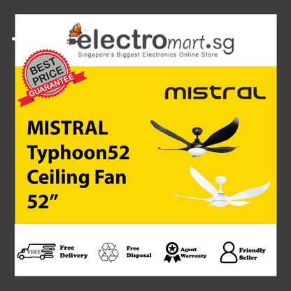 MISTRAL Typhoon52 Ceiling Fan 52”