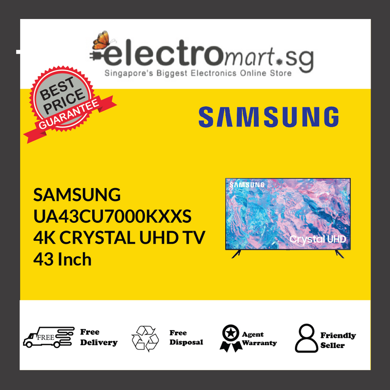 Samsung UA43CU7000K Crystal UHD CU7000 4KSmart TV