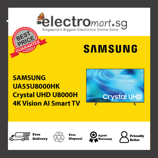 SAMSUNG UA55U8000HK Crystal UHD U8000H 4K Vision AI Smart TV 55inch