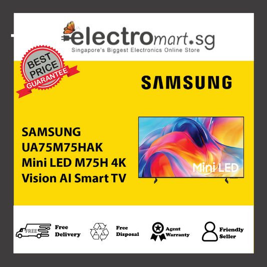 SAMSUNG UA75M75HAK Mini LED M75H 4K Vision AI Smart TV 75inch