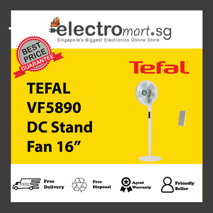 TEFAL VF5890 Turbo Silence Extreme 16″ Stand Fan