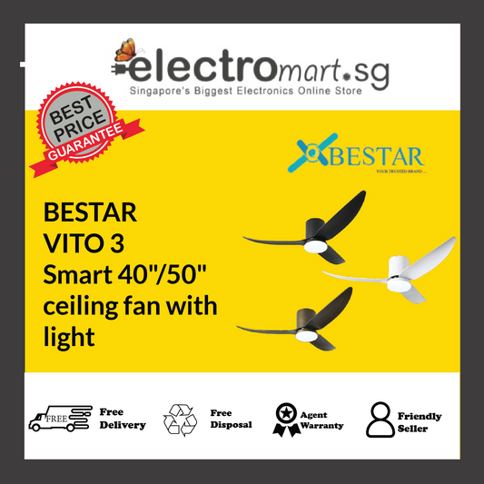 BESTAR VITO 3 40” /50” Ceiling Fan