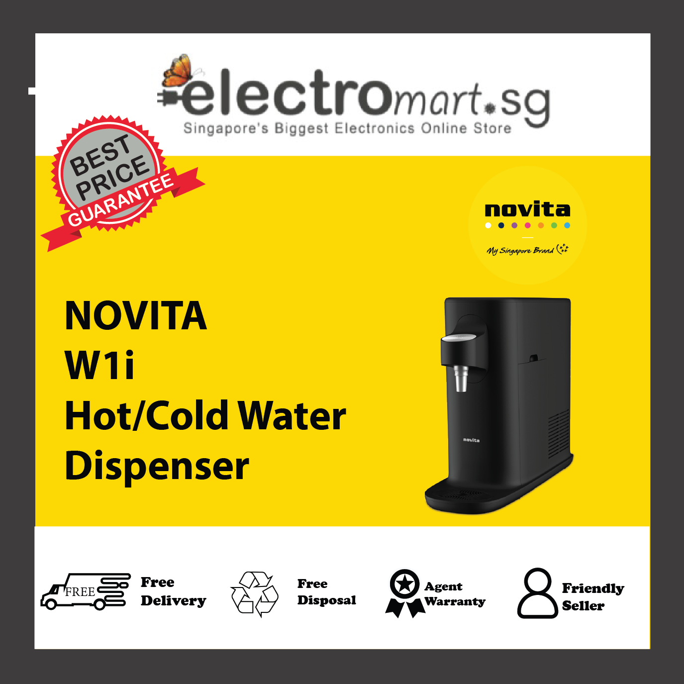 NOVITA W1i Instant Hot/Cold Water Dispenser W1i