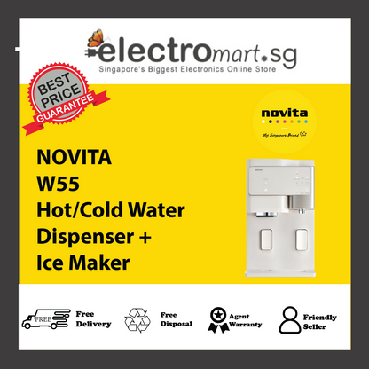 NOVITA W55 The Glacier Hot/Cold Water Dispenser + Ice Maker
