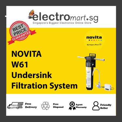 NOVITA W61 15” Undersink Filtration System W61