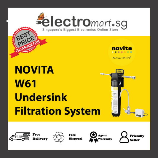 NOVITA W61 15” Undersink Filtration System W61