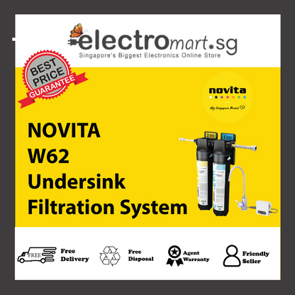 NOVITA W62 15” Undersink Filtration System