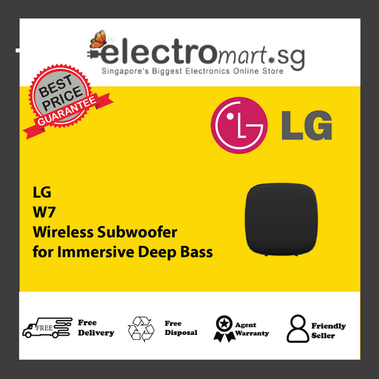 LG W7 Wireless Subwoofer for Immersive Deep Bass