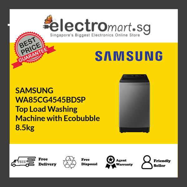 SAMSUNG WA85CG4545BDSP Top Load Washing  Machine with Ecobubble 8.5kg