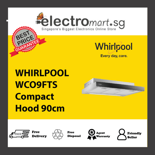 WHIRLPOOL WCO9FTS Compact  Hood 90cm