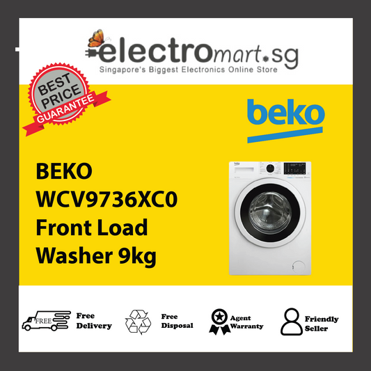 BEKO WCV9736XC0 Front Load Washer 9kg