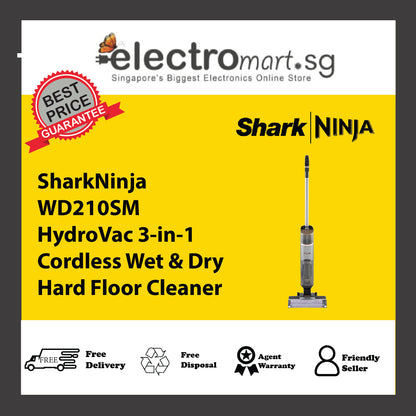 SharkNinja WD210SM HydroVac 3-in-1 Cordless Wet & Dry Hard Floor Cleaner