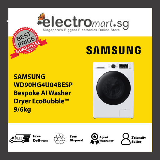 SAMSUNG WD90HG4U04BESP Bespoke AI Washer Dryer EcoBubble™ 9/6kg