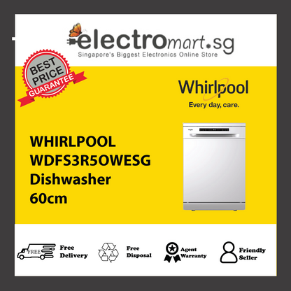 WHIRLPOOL WDFS3R5OWESG Dishwasher 60cm