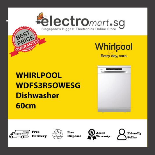 WHIRLPOOL WDFS3R5OWESG Dishwasher 60cm