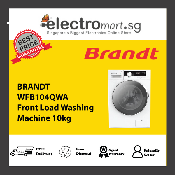 BRANDT WFB104QWA Front Load Washing  Machine 10kg