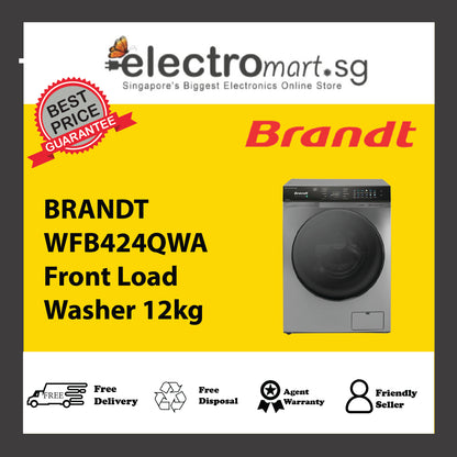 BRANDT WFB424QWA Front Load  Washer 12kg