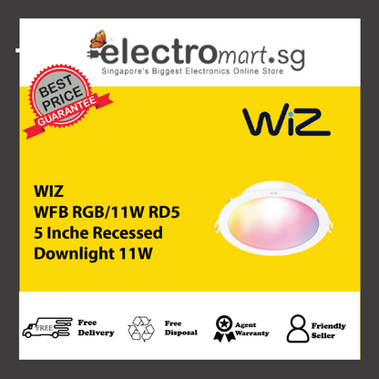 WIZ WFB RGB/11W RD5 5 Inche Recessed Downlight 11W