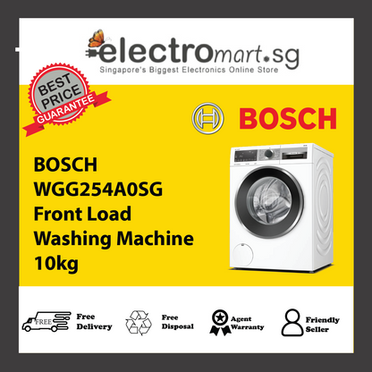 BOSCH WGG254A0SG Front Load Washing Machine 10kg