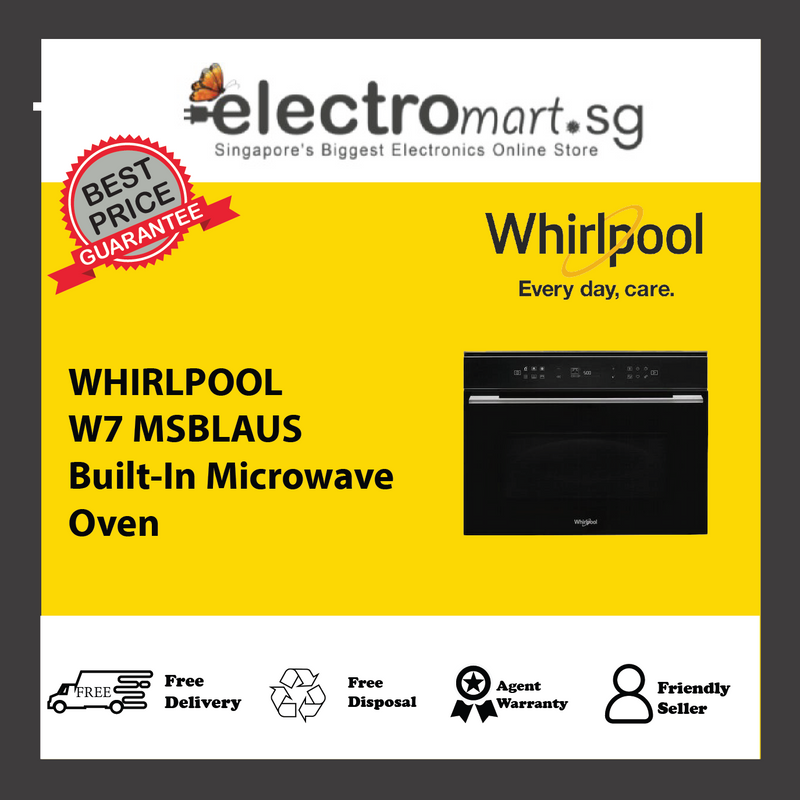 WHIRLPOOL W7 MSBLAUS Built-In Microwave  Oven
