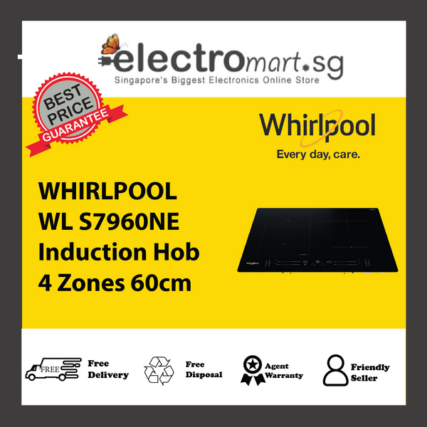 WHIRLPOOL WL S7960NE  Induction Hob  4 Zones 60cm