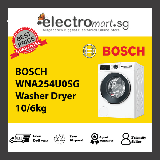 BOSCH WNA254U0SG Series 6 Washer Dryer 10/6kg