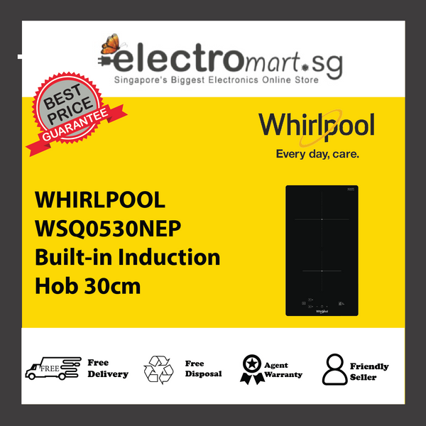 WHIRLPOOL WSQ0530NEP Built-in Induction  Hob 30cm
