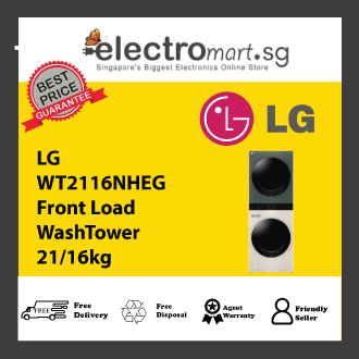 LG WT2116NHEG AI DD™ Front Load WashTower™ 21/16KG