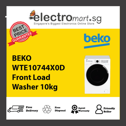BEKO WTE10744X0D Front Load Washer 10kg