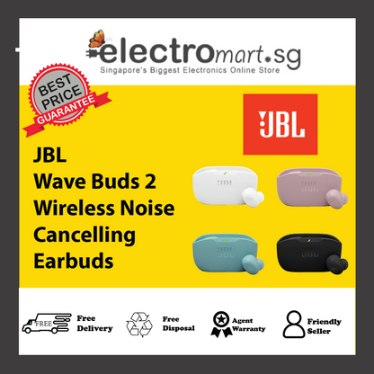 JBL Wave Buds 2 Wireless Noise Cancelling Earbuds