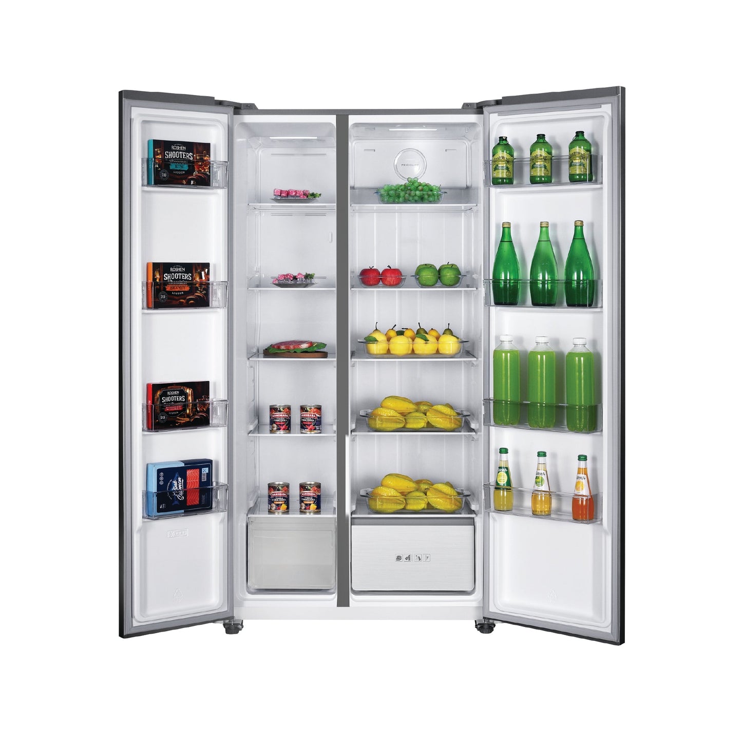 EUROPACE ER5631ESBSGY Side-By-Side Fridge 595L