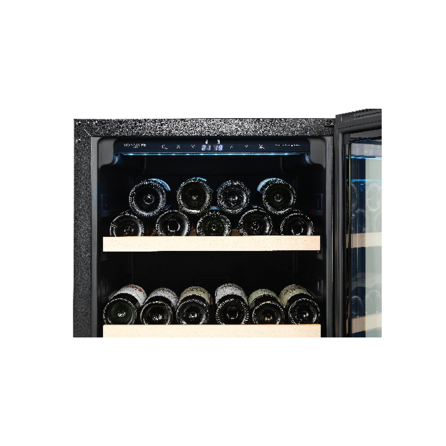EUROPACE EWC8981DBK Dual Zone Wine Chiller 98 Bottles