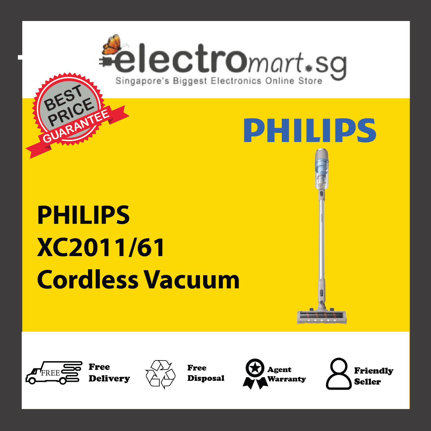 PHILIPS XC2011/61 Cordless Vacuum