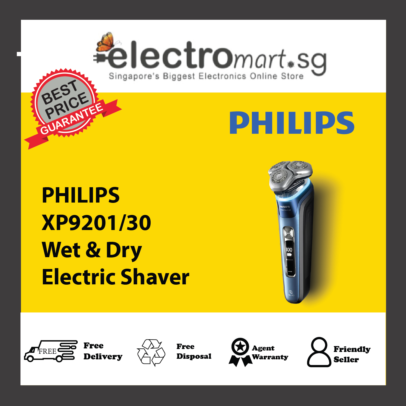 PHILIPS XP9201/30 Wet & Dry Electric Shaver