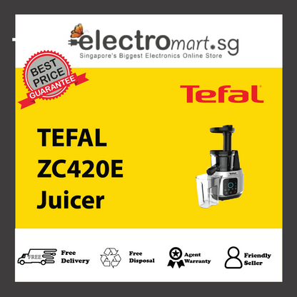 TEFAL ZC420E Juice & Clean Slow Juicer (150 W)