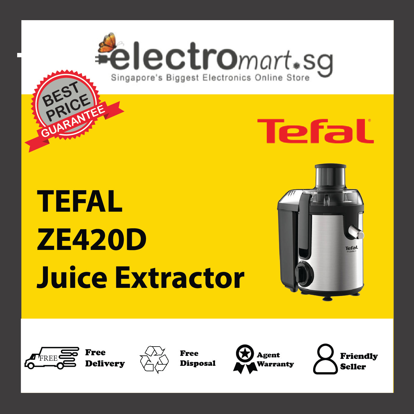 TEFAL ZE420D Juice Extractor