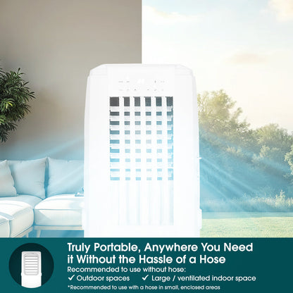 EUROPACE EHAC18DH2WH 4-IN-1 Hoseless Spot Cooler with Air Con Compressor