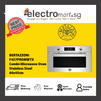 Bertazzoni F457PROMWTX built-in combined microwave oven 60 cm stainless steel