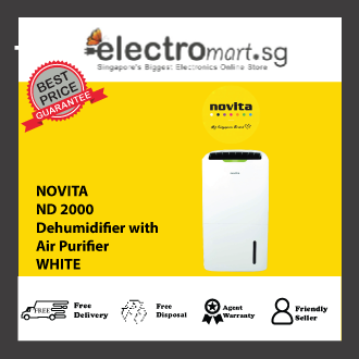 NOVITA ND2000 PuriDry™ 2-In-1 Dehumidifier with HEPA Air Purification