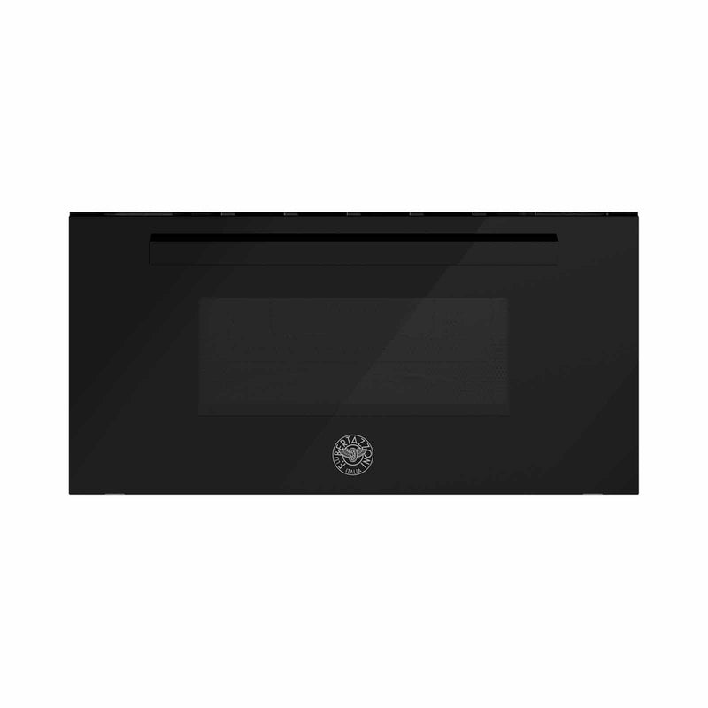 BERTAZZONI FMOD3053WLB1 60X38CM BUILT-IN MICROWAVE OVEN (34L)/(BLACK GLASS MODERN SERIES)