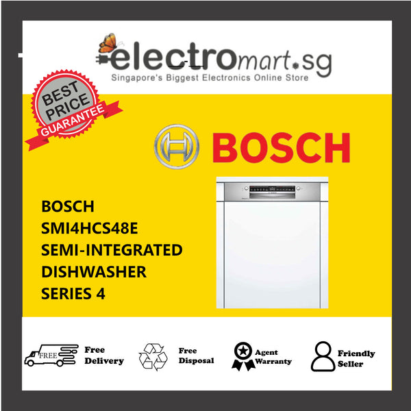 BOSCH SMI4HCS48E SEMI-INTEGRATED DISHWASHER SERIES 4