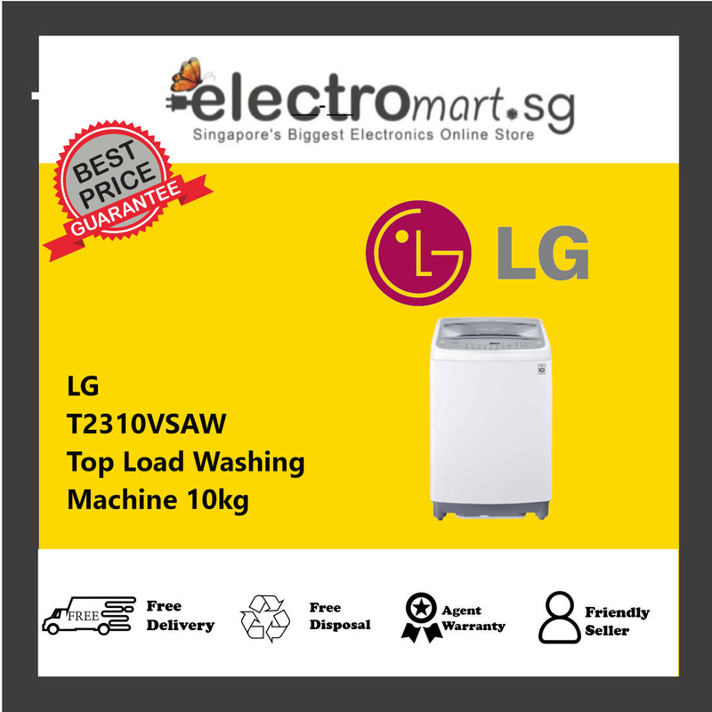 LG T2310VSAW Top Load Washing Machine 10kg