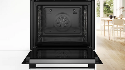 BOSCH HQA574BS3B Series 4 Pyrolytic Multifunction Single Oven – STAINLESS STEEL