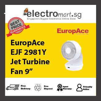 EuropAce EJF2981Y Jet Turbine  Fan 9”