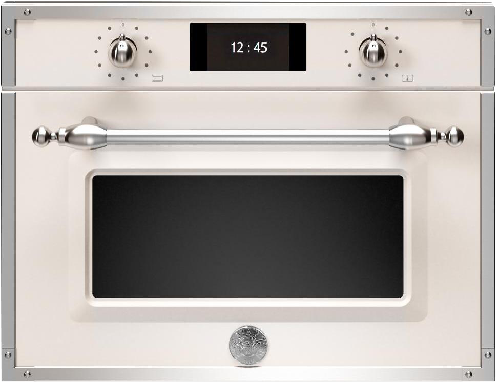 Bertazzoni F457HERVTAX 31L Built-In Steam Combi Oven - Ivory / Chrome