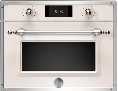Bertazzoni F457HERVTAX 31L Built-In Steam Combi Oven - Ivory / Chrome